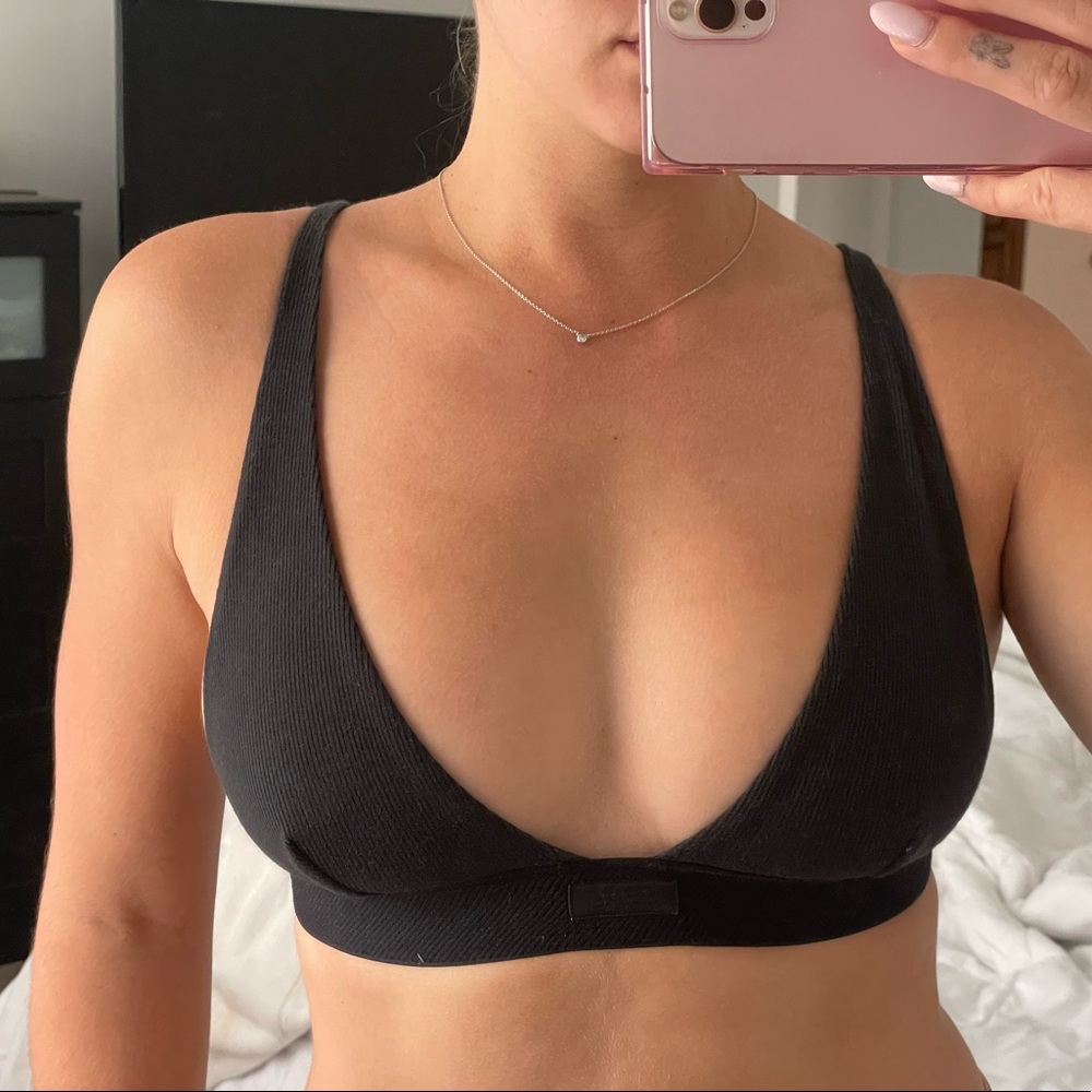 Skims Black Triangle Bralette